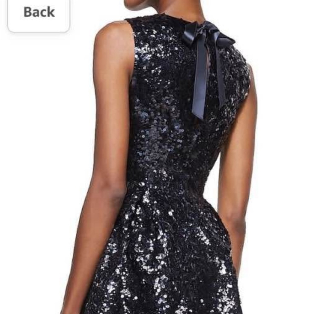 Kate Spade Black Sequin Sleeveless Dress